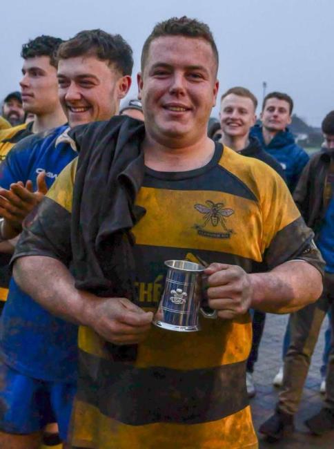 Morgan Rees (try scorer for Llangwm, doing well in a previous match)